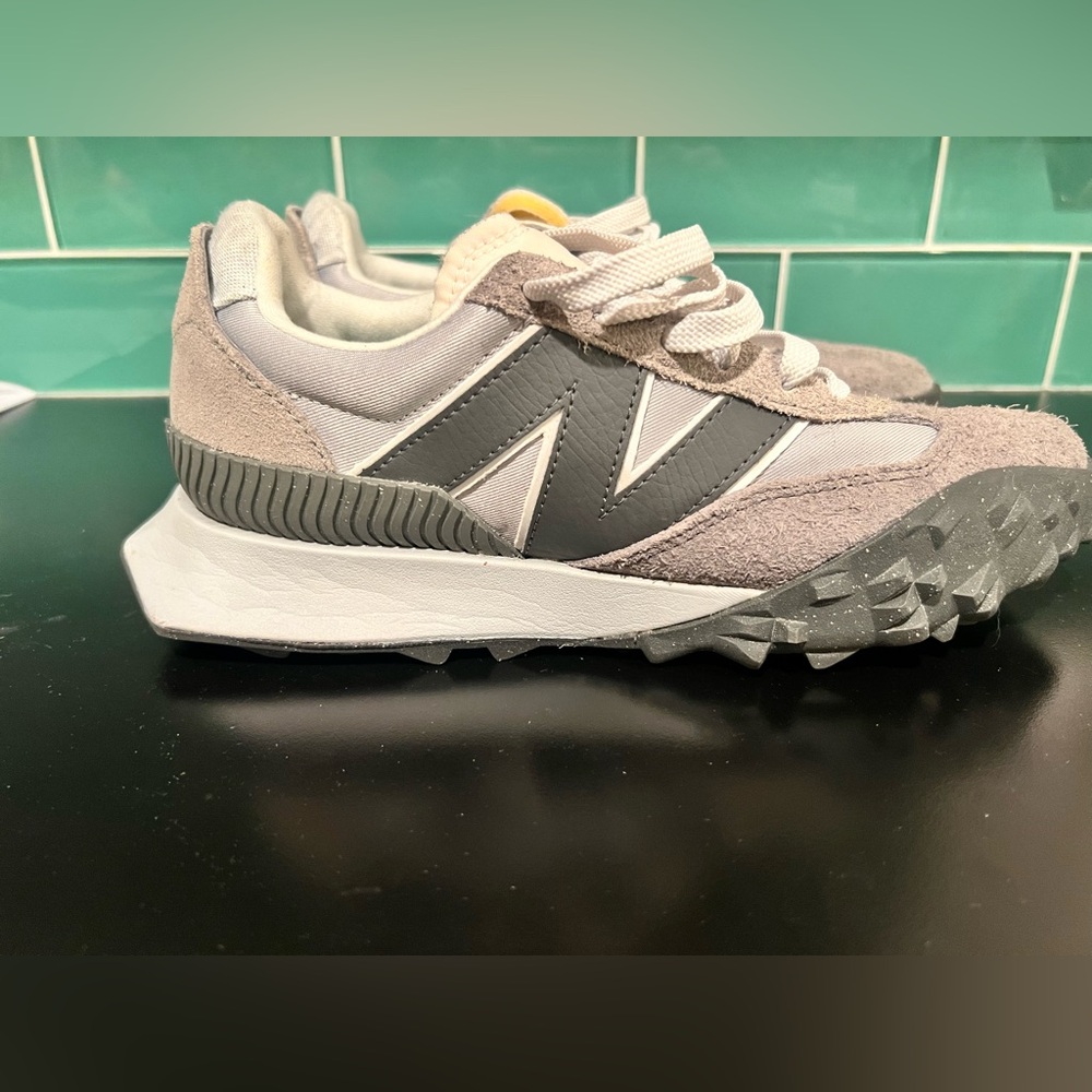 New Balance Gray and White Sneakers